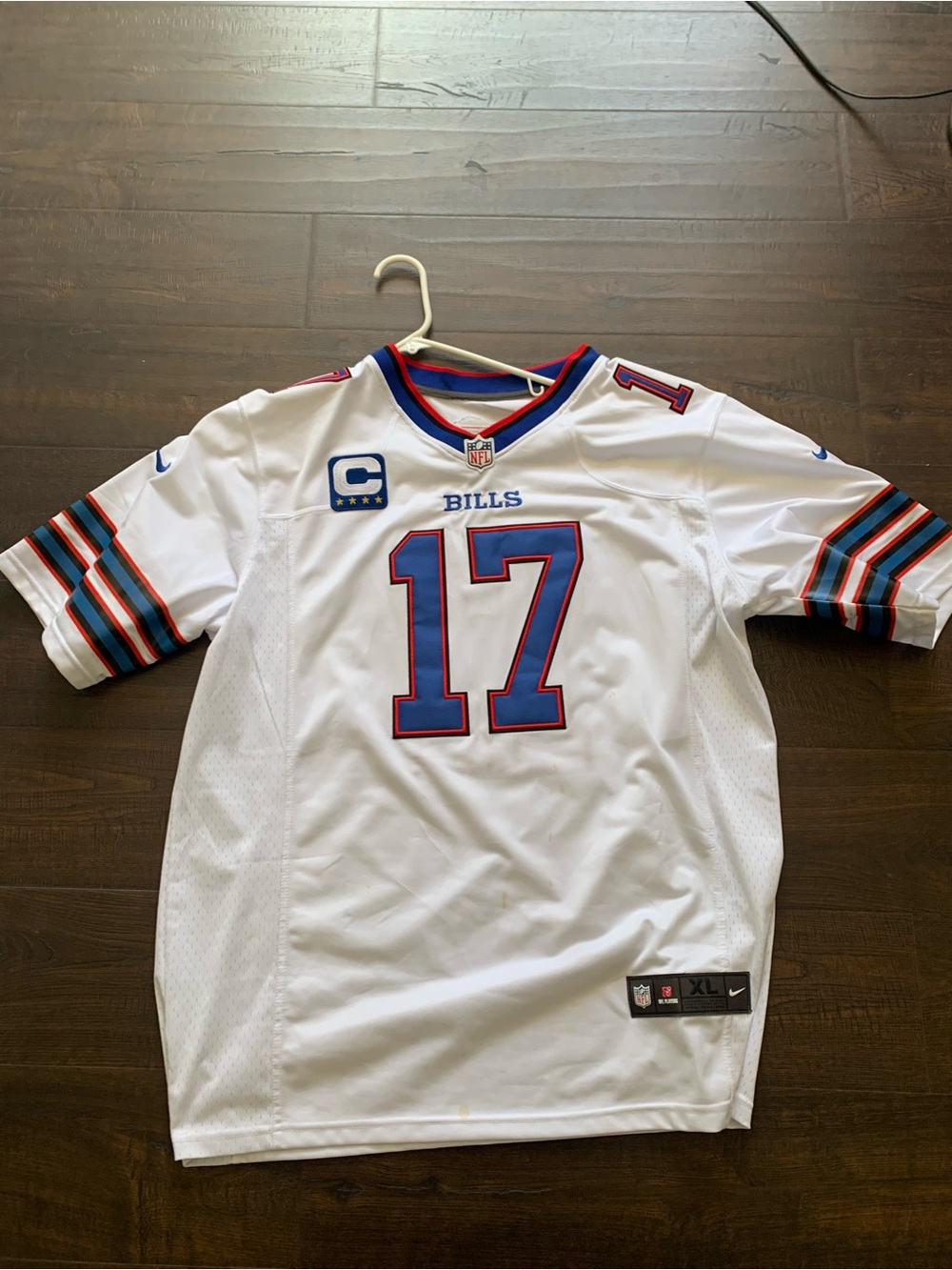 NFL White, Blue & Red Buffalo Bills Replica Jersey